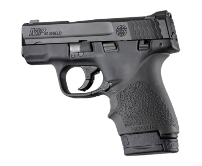 Hogue HANDALL S&W M&P Shield/Ruger LC9/EC9 Beavertail Grip Sleeve-Black-18400