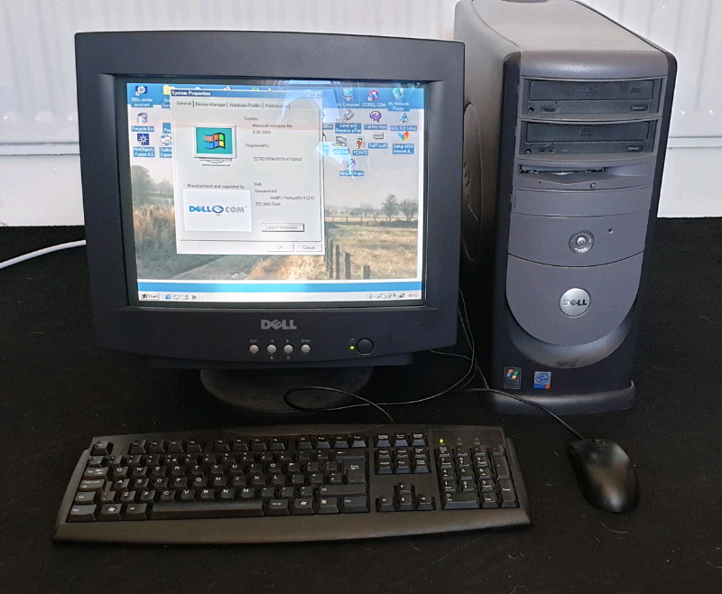 Retro old computer Windows 98 pc, 40gb, 256mb, nvidia mx400 in