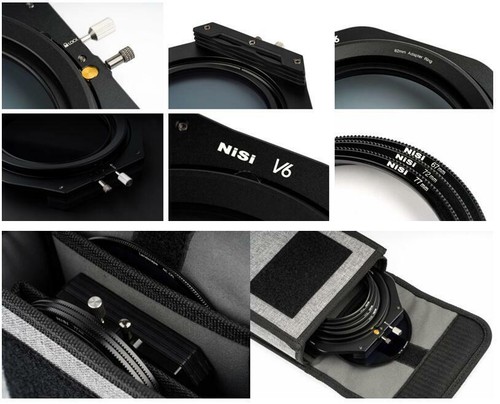 NiSi V6 V7 Filter Holder 100mm with NC Landscape Circular Polarising Filter Kit
