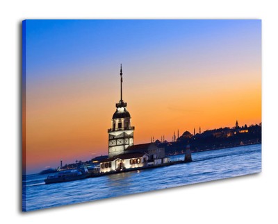 Leinwand Bild Wandbild Keilrahmenbild Istanbul Princess Kiz Kulesi