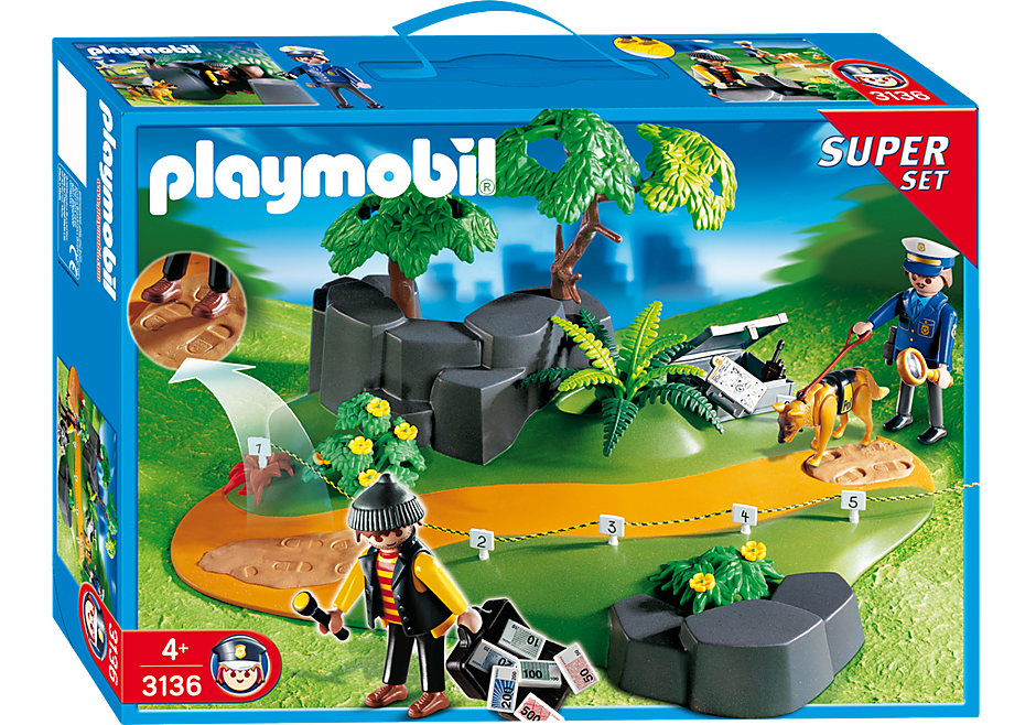 廃盤 playmobil 3136 泥棒と警察スーパーセット - メルカリ