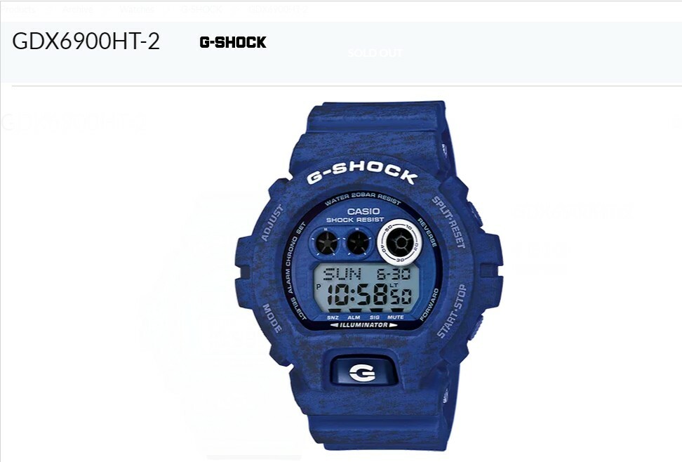 Pre-owned Casio Brand |  G-shock Men's Gdx6900ht2 Blue Watch | Super Rare | With Tags