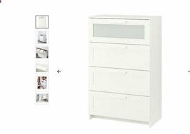 Ikea Malm Chest Of 6 Drawers Brown Stained Ash Veneer In