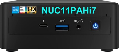 Intel NUC 11 NUC11PAHi7 Barebone Core i7-1165G7 4-Core, 2.8 GHz 4.7 GHz Turbo