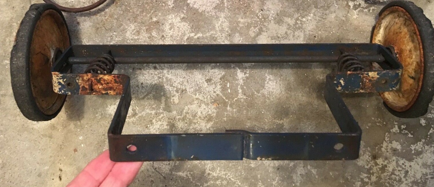 1950's Vintage Taylor Tot Stroller back wheels, bracket replacement Part