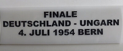 Matchdetail WM 1954 für Trikot Deutschland gegen Ungarn in Weiß oder Schwarz neu