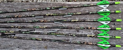EASTON REALTREE HARDWOOD SIZE 500  1/2 DOZEN ARROWS FULL LENGTH CUT FREE