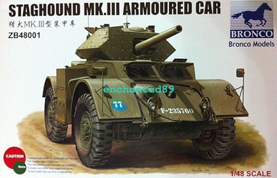 Bronco MODELS 1/48 scale ZB48001 Staghound MK.III ARMOURED CAR model kit 2019