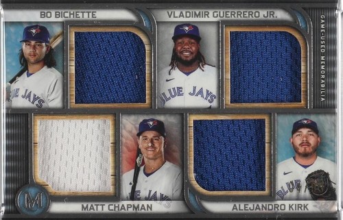 2023 Topps Museum Collection - Alejandro Kirk Bo Bichette Matt Chapman #FPQR-BGCK
