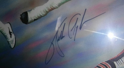 Walter Payton Chicago Bears Signed Auto Litho.   /1993 COA by Steiner!