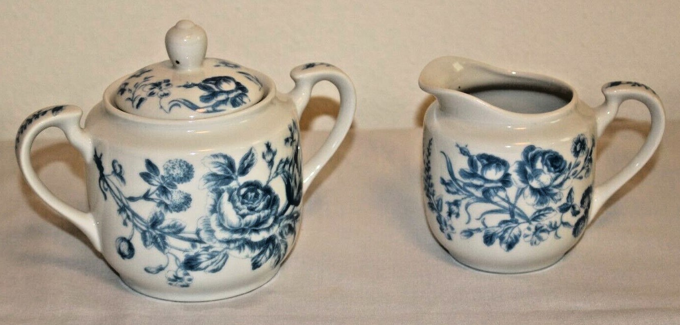 Mount Vernon Andrea by Sadek Creamer and Sugar Bowl with Lid