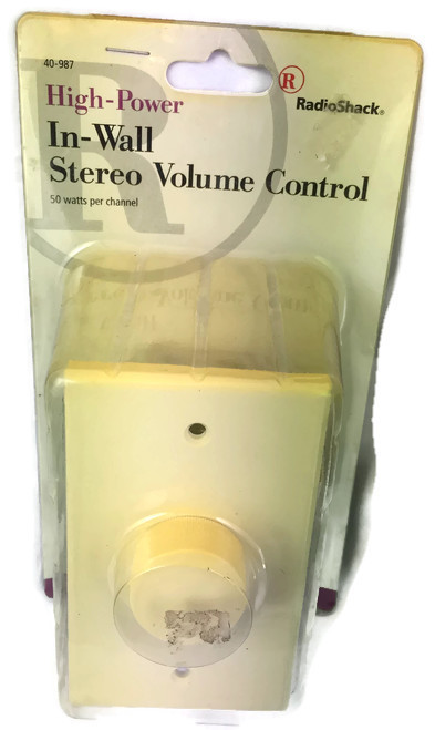 Radio Shack High-Power In-Wall White Stereo Volume Control 50W RMS 40-987