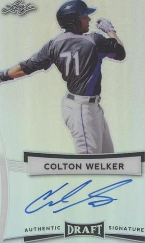 2017 Leaf Metal Draft - Colton Welker #BA-CW1
