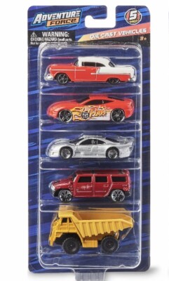 Adventure Force Die-Cast Vehicle Assortment 5 Pack Colors & Styles May Vary NEW