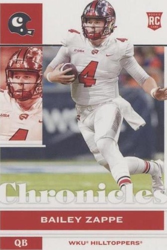 2022 Panini Chronicles Draft Picks Bailey Zappe #24