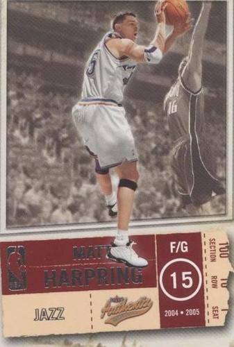 2004-05 Fleer Authentix - Matt Harpring #99