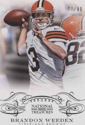 2013 Panini National Treasures Brandon Weeden #22