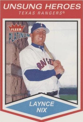 2004 Fleer Platinum - Laynce Nix #181