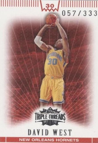 2007-08 Topps Triple Threads - David West #68