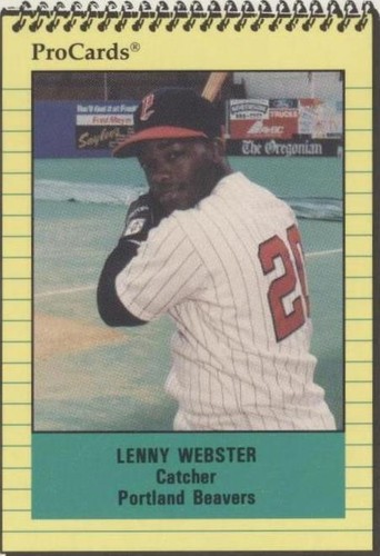 1991 ProCards Minor League - Lenny Webster #1569
