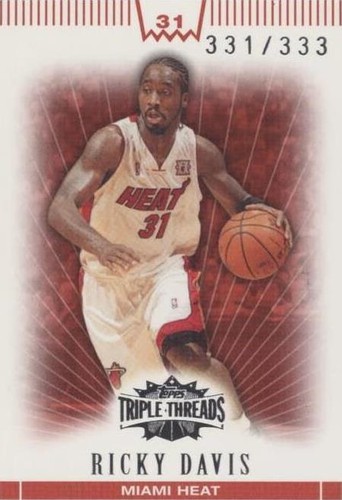 2007-08 Topps Triple Threads - Ricky Davis #78