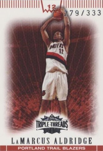 2007-08 Topps Triple Threads - LaMarcus Aldridge #38