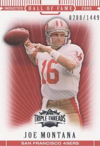 2007 Topps Triple Threads Joe Montana #92