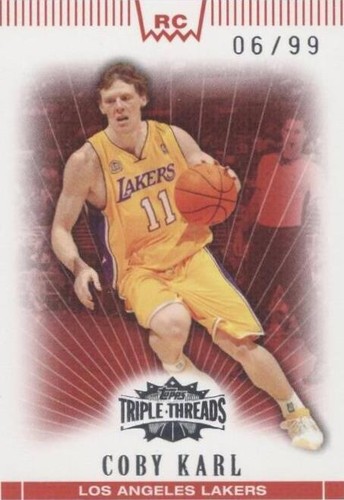 2007-08 Topps Triple Threads - Coby Karl #106