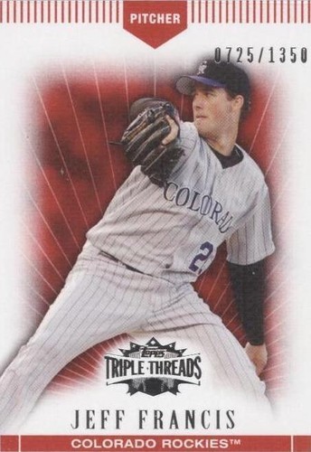 2007 Topps Triple Threads - Jeff Francis #95