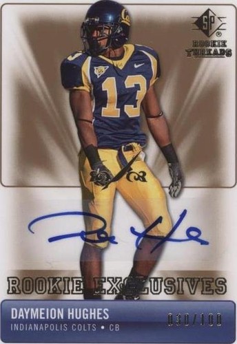 2007 SP Rookie Threads Daymeion Hughes #RE-DH