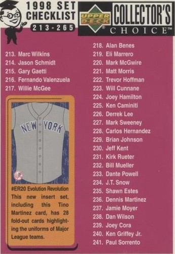 1998 Upper Deck Collector's Choice - Tino Martinez #23