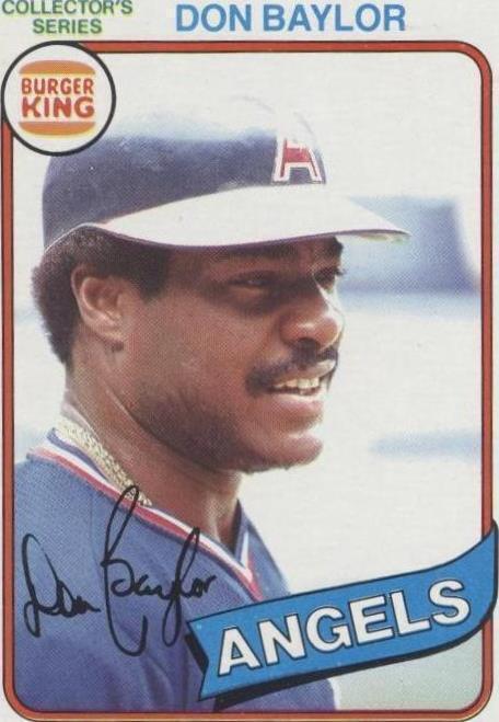 1980 Topps Burger King Pitch, Hit & Run - Don Baylor #12
