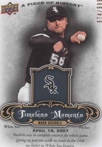 2009 Upper Deck A Piece of History - Mark Buehrle #TM-MB