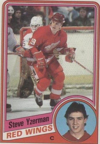 1984 Topps #49 Steve Yzerman Rookie Card AGC 9 Mint Detroit Red