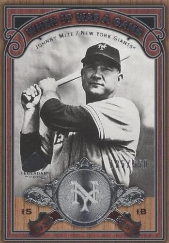 2006 SP Legendary Cuts - Johnny Mize #WG-MZ