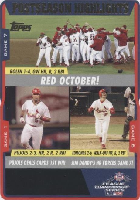 2005 Topps - Albert Pujols Jim Edmonds Scott Rolen #354