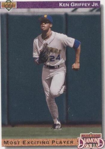 KEN GRIFFEY JR 1992 UPPER DECK DIAMOND SKILLS CARD #650