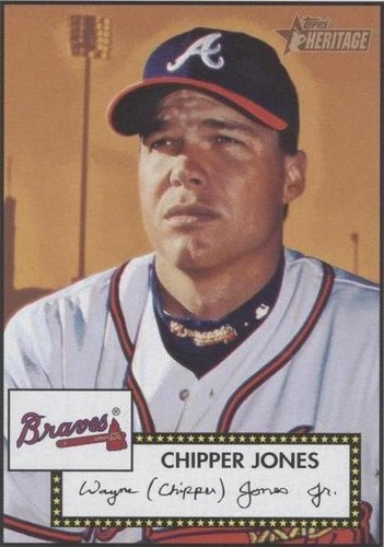 2001 Topps Heritage - Chipper Jones #52