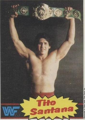 1985 Topps WWF - Tito Santana #14