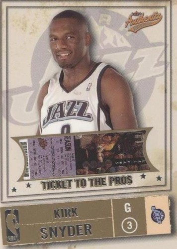 2004-05 Fleer Authentix - Kirk Snyder #121