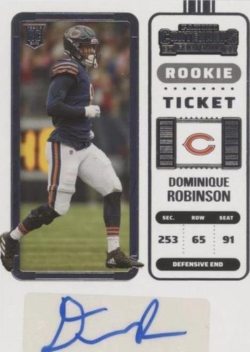2022 Panini Contenders Dominique Robinson #233