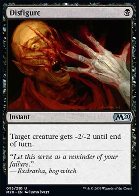 Magic the Gathering MTG Disfigure (95) Core Set 2020   LP
