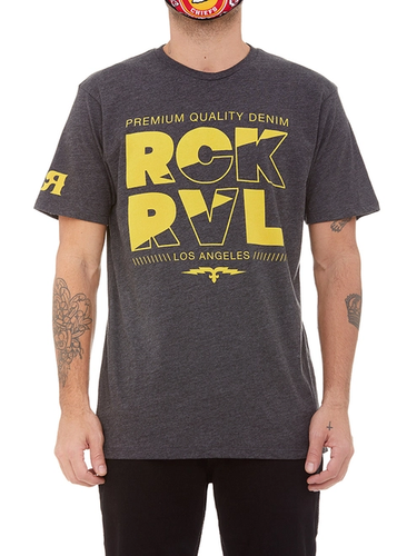 

Черная футболка с коротким рукавом Rock Revival Heather, Heather black