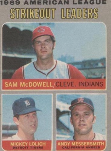 1970 O-Pee-Chee - Andy Messersmith Mickey Lolich Sam McDowell #72