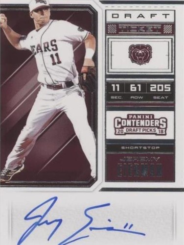 2018 Panini Contenders Draft Picks - Jeremy Eierman #17