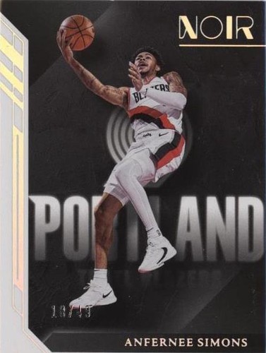 2022-23 Panini Noir - Anfernee Simons #9