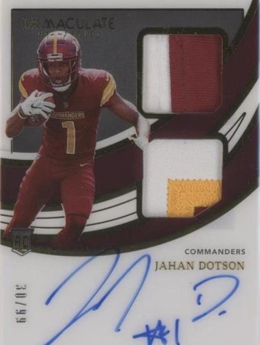 2022 Panini Immaculate Collection Jahan Dotson #ISP-JDO