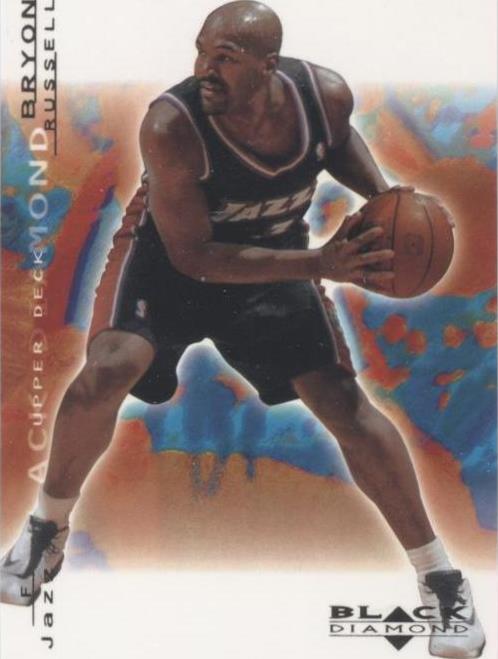 Diamante negro cubierta superior 2000-01 - Bryon Russell #84