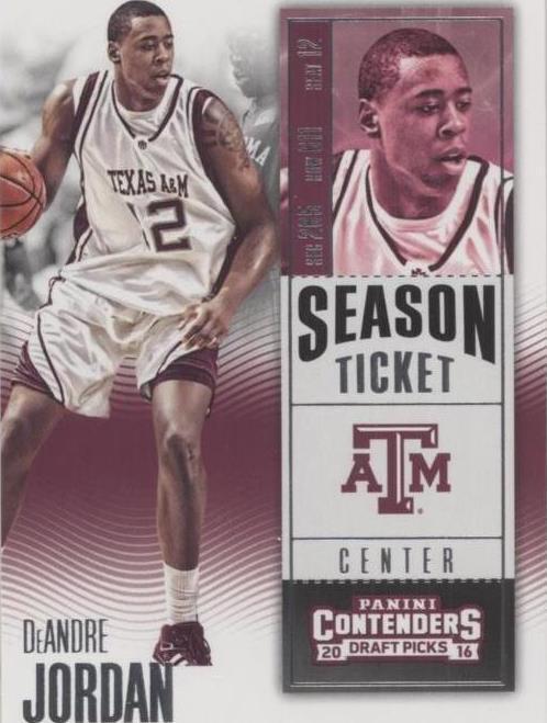 2016–17 Panini Contenders драфт медиаторы — Деандре Джордан No22