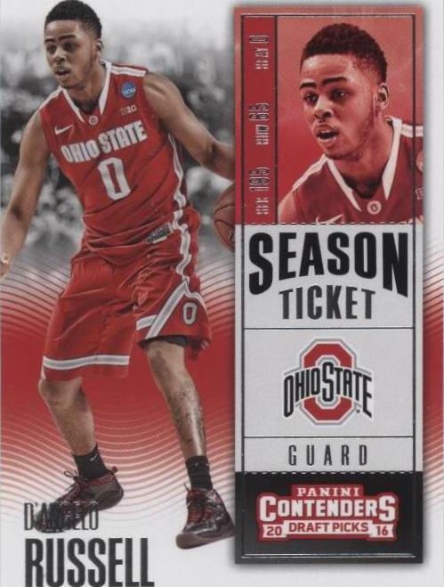 2016-17 帕尼尼 Contenders 选秀 - D'Angelo Russell #19